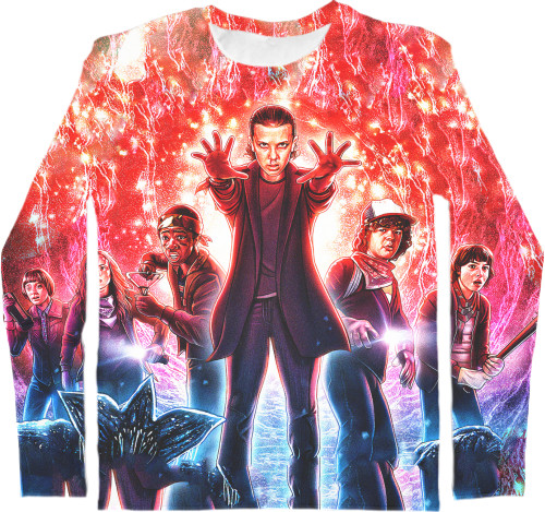 Men's Longsleeve Shirt 3D - Stranger Things - Mfest