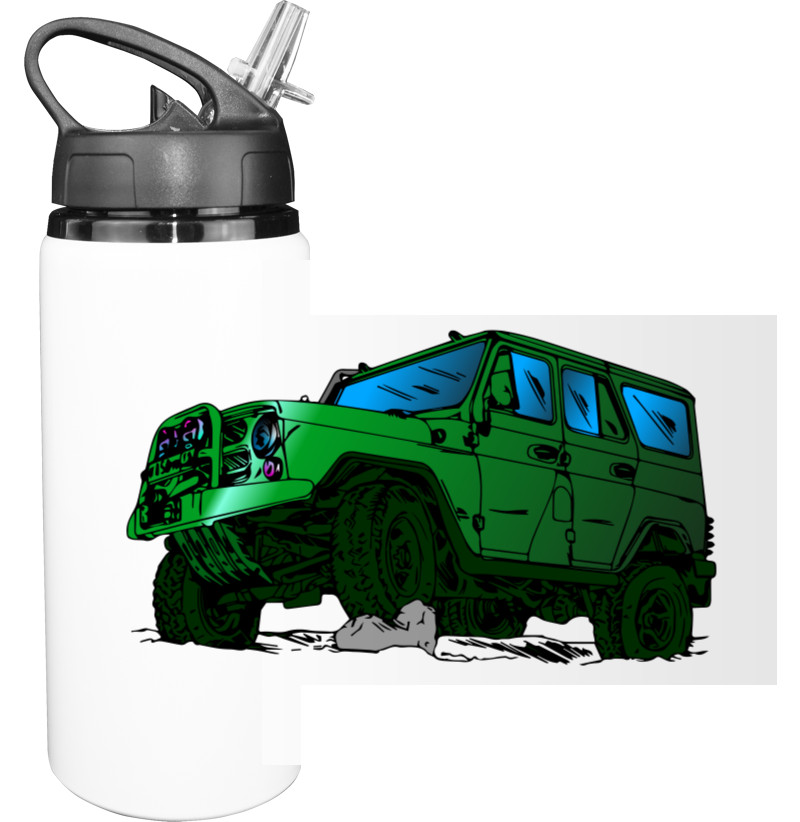 Sport Water Bottle - УАЗ Хантер I Hunter - Mfest