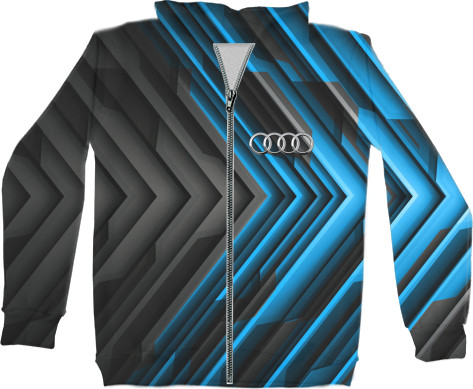 Kids' Zip-through Hoodie 3D - Audi - Mfest