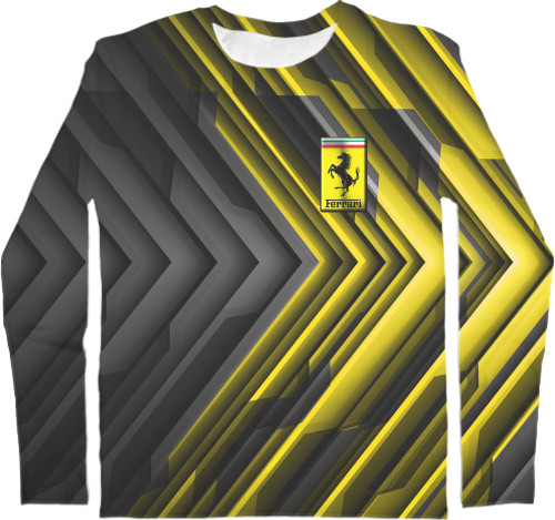 Men's Longsleeve Shirt 3D - Ferrari - Mfest