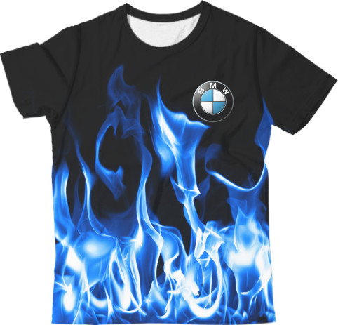 Kids' T-Shirt 3D - BMW fire - Mfest