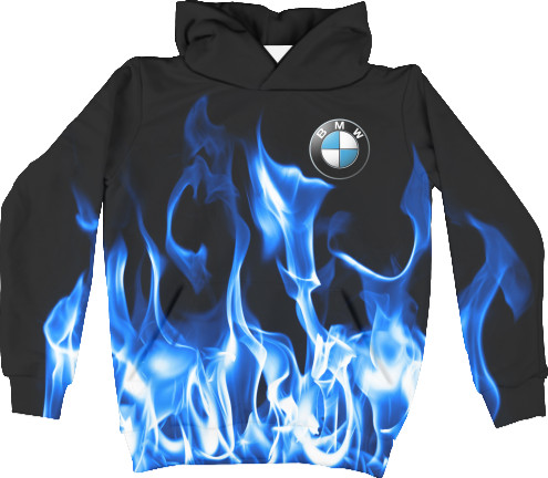 Худі 3D Унісекс - BMW fire - Mfest