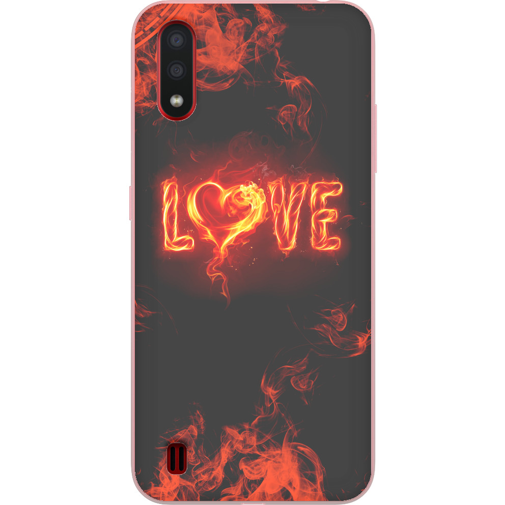 Чехол Samsung - Fire love - Mfest