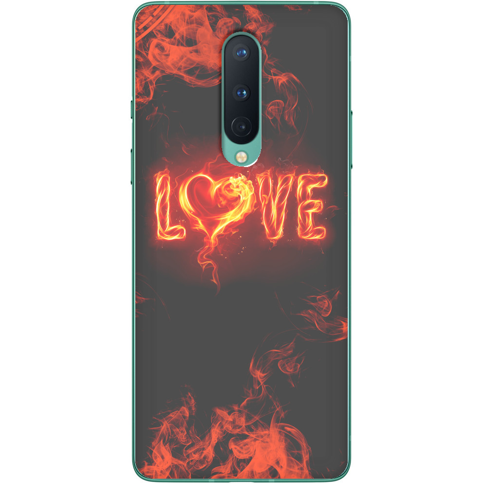 Чехол OnePlus - Fire love - Mfest