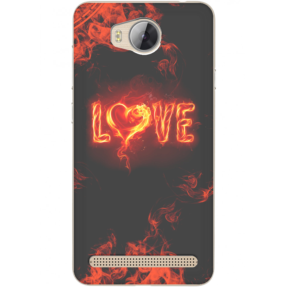 Чехол Huawei - Fire love - Mfest