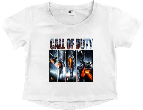 Women's Cropped Premium T-Shirt - Call of Duty - Mfest