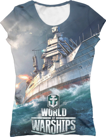 Футболка 3D Жіноча - World of Warships - Mfest