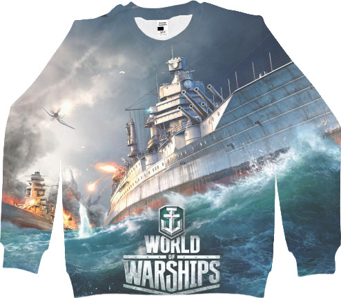 Свитшот 3D Мужской - World of Warships - Mfest