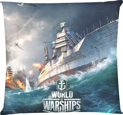 Подушка квадратная - World of Warships - Mfest