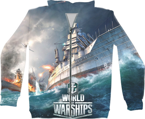 Kids' Zip-through Hoodie 3D - World of Warships - Mfest