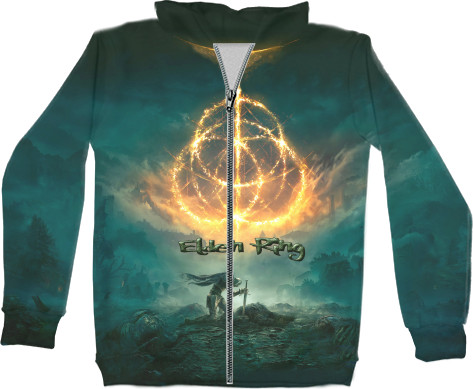 Unisex Zip-through Hoodie 3D - Elden Ring - Mfest