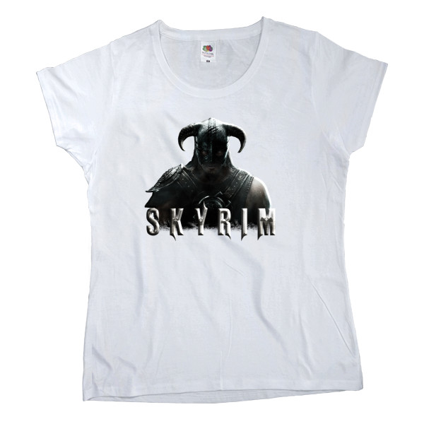 Women's T-shirt Fruit of the loom - Skyrim Минимализм - Mfest