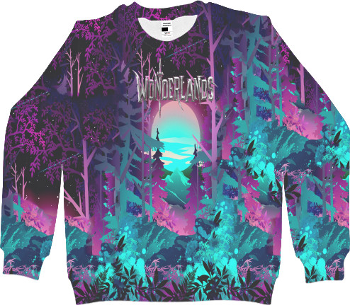 Men's Sweatshirt 3D - WONDERLANDS  Легендарный Лес - Mfest