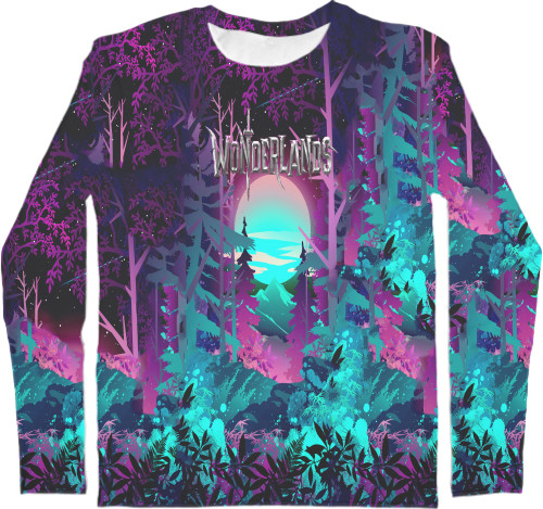 Men's Longsleeve Shirt 3D - WONDERLANDS  Легендарный Лес - Mfest