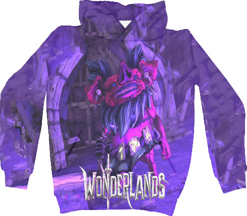 Kids' Hoodie 3D - WONDERLANDS  ОРК ТОП - Mfest