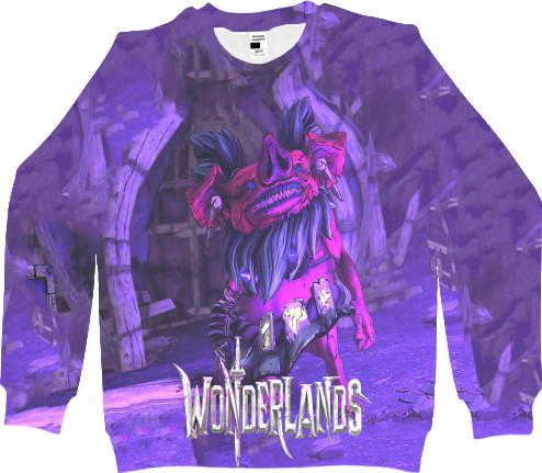 Women's Sweatshirt 3D - WONDERLANDS  ОРК ТОП - Mfest