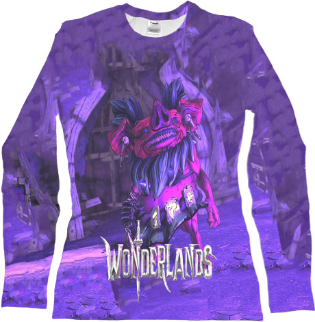 Women's Longsleeve Shirt 3D - WONDERLANDS  ОРК ТОП - Mfest