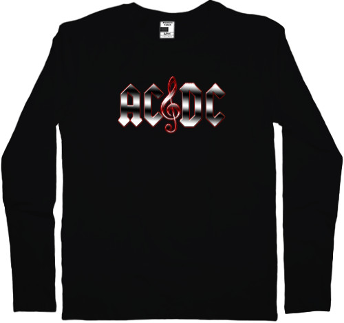 Men's Longsleeve Shirt - AC DC rock 'n' roll - Mfest