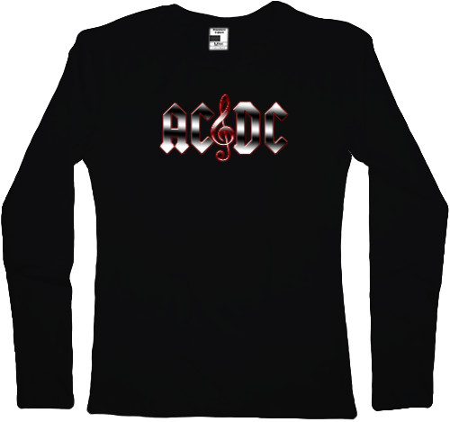 Women's Longsleeve Shirt - AC DC rock 'n' roll - Mfest