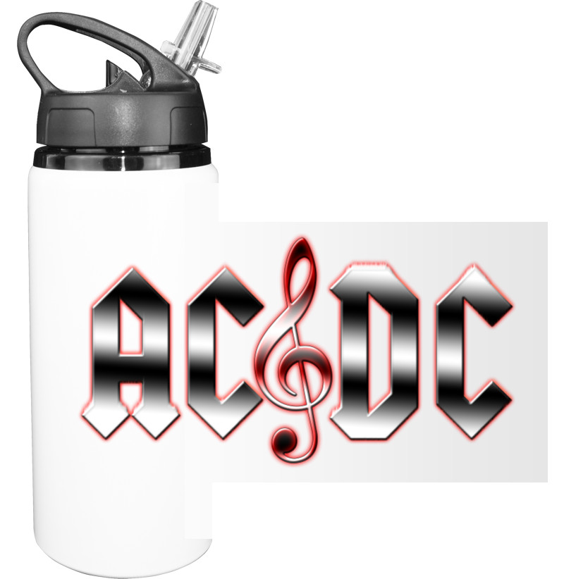 Sport Water Bottle - AC DC rock 'n' roll - Mfest