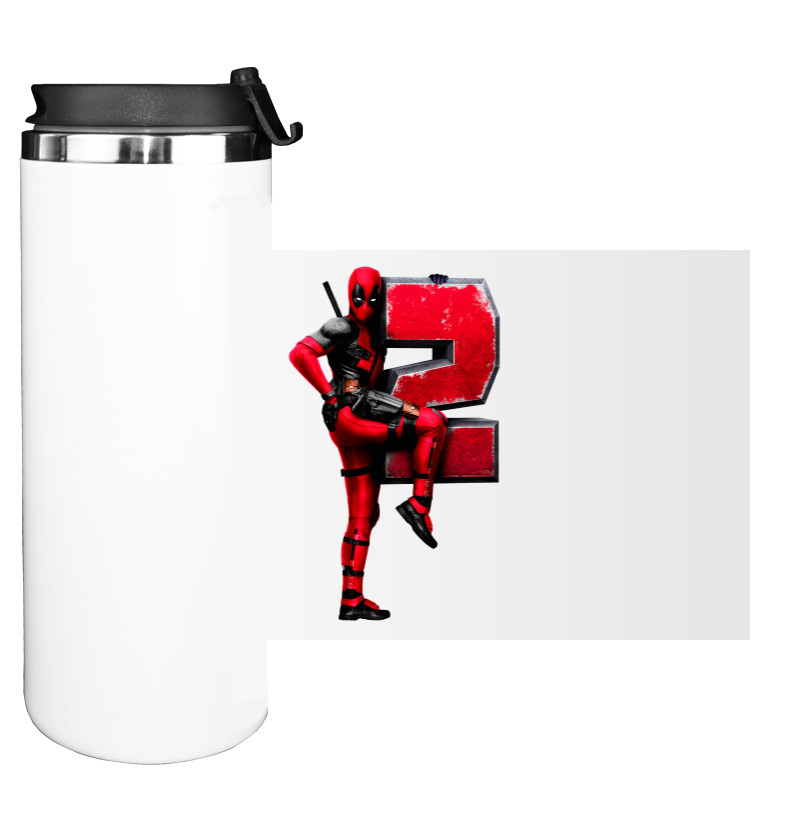 Water Bottle on Tumbler - Дэдпул - Mfest