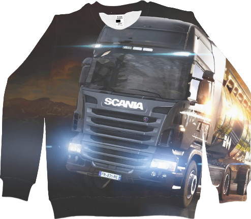 Men's Sweatshirt 3D - SCANIA Дальнобой 2022 - Mfest