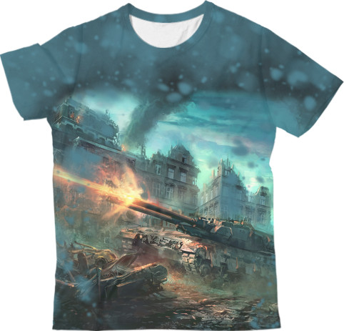 Kids' T-Shirt 3D - Танк СТ-II - Mfest