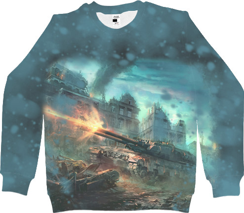 Women's Sweatshirt 3D - Танк СТ-II - Mfest