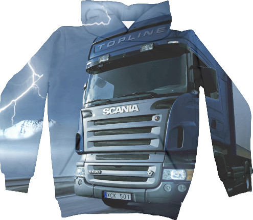 Kids' Hoodie 3D - SCANIA Дальнобой 2022 - Mfest