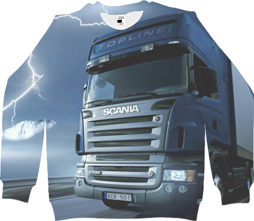 Men's Sweatshirt 3D - SCANIA Дальнобой 2022 - Mfest