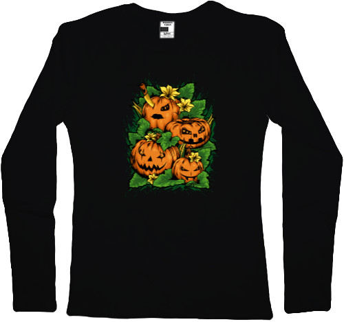 Women's Longsleeve Shirt - Злые Тыквы - Helloween - Mfest