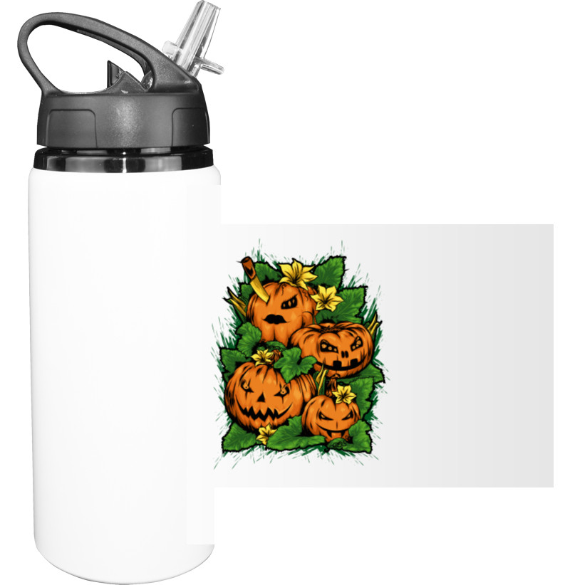 Sport Water Bottle - Злые Тыквы - Helloween - Mfest