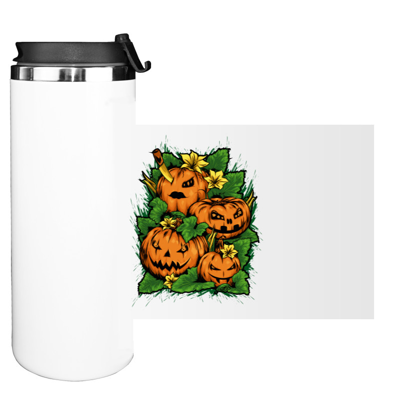 Water Bottle on Tumbler - Злые Тыквы - Helloween - Mfest