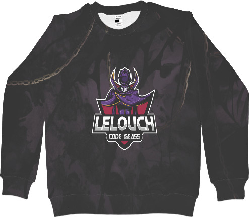 Men's Sweatshirt 3D - Lelouch - Code Geass - Лелуш - Mfest