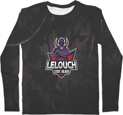 Men's Longsleeve Shirt 3D - Lelouch - Code Geass - Лелуш - Mfest