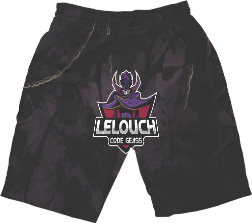 Men's Shorts 3D - Lelouch - Code Geass - Лелуш - Mfest