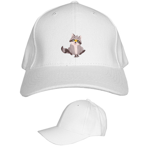 Kids' Baseball Cap 6-panel - Милий єнот - Mfest