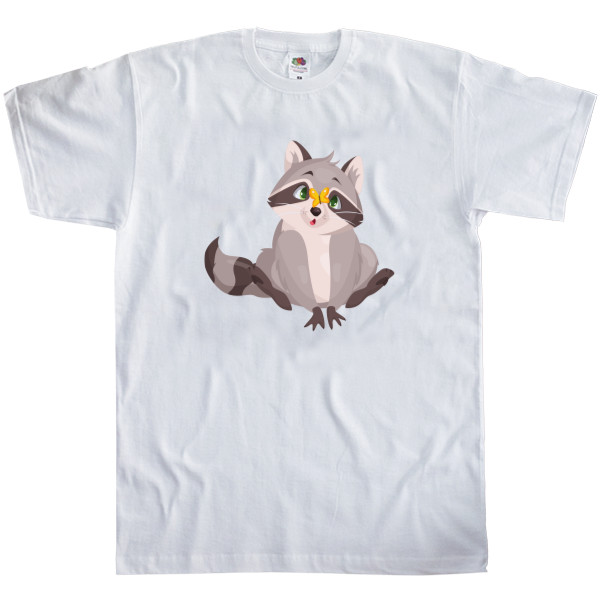 Kids' T-Shirt Fruit of the loom - Милий єнот - Mfest