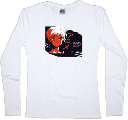 Women's Longsleeve Shirt - Ken Kaneki Tokyo Ghoul - Mfest