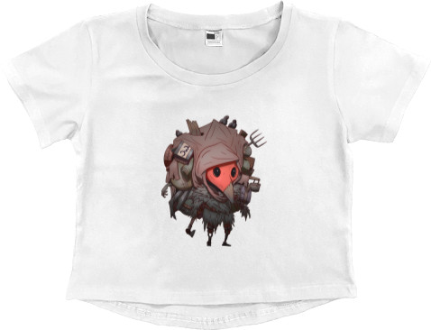 Women's Cropped Premium T-Shirt - Chibi Scrapbeak - Mfest