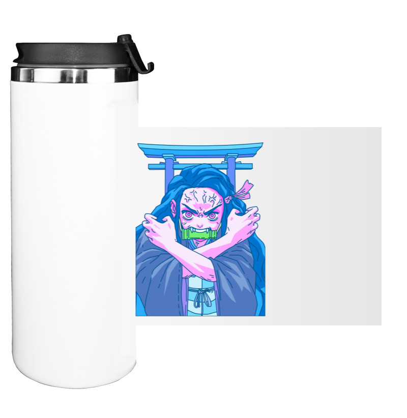 Water Bottle on Tumbler - Незуко Клинок, що розсікає демонів - Mfest