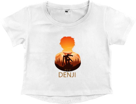 Women's Cropped Premium T-Shirt - Denji - Mfest