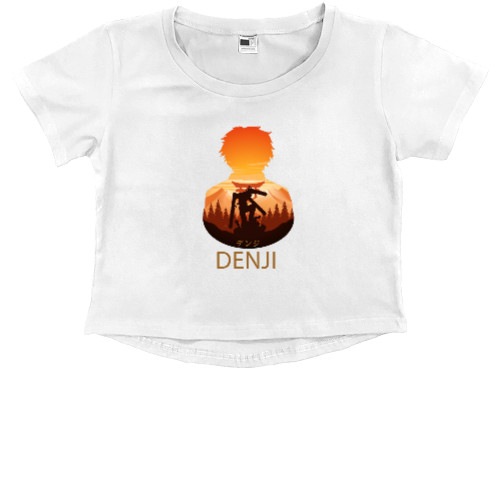 Kids' Premium Cropped T-Shirt - Denji - Mfest