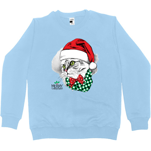 Kids' Premium Sweatshirt - Merry christmas cat - Mfest