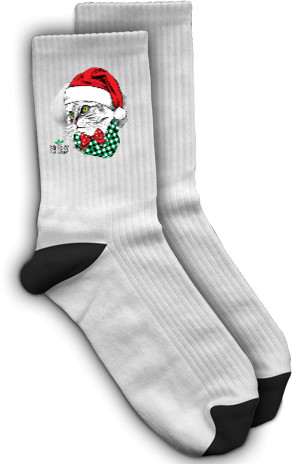 Socks - Merry christmas cat - Mfest