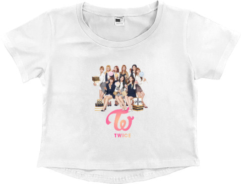 Women's Cropped Premium T-Shirt - Twice - Mfest