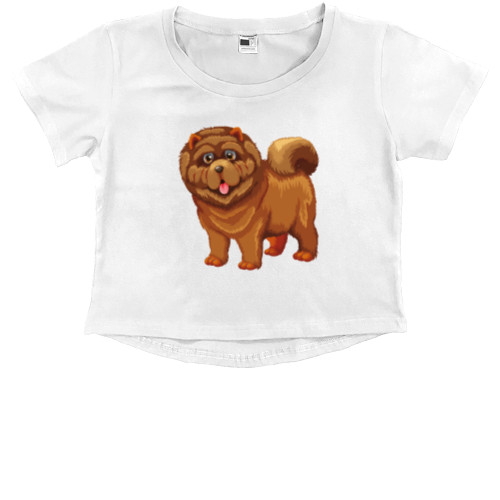 Kids' Premium Cropped T-Shirt - Чау чау - Mfest