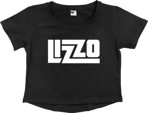 Women's Cropped Premium T-Shirt - Lizzo логотип - Mfest