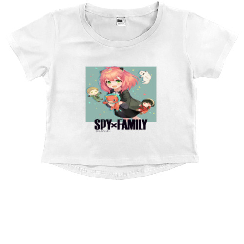 Kids' Premium Cropped T-Shirt - Сім'я шпигуна - Mfest