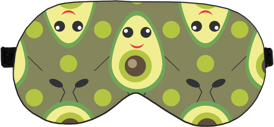 Sleep Mask 3D - Avocado 2 - Mfest